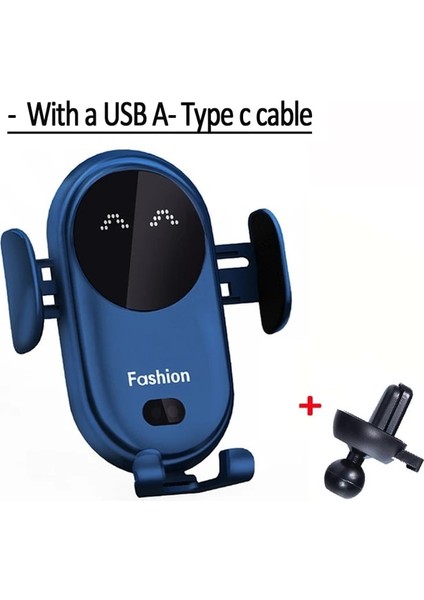iPhone Için Standart 30W Kablosuz Araç Şarj Cihazı Telefon Tutucu Kablosuz Şarj Araç Indüksiyon Şarj Cihazı iPhone 12 Se 11 8 Samsung S20 Için Montaj (Yurt Dışından)