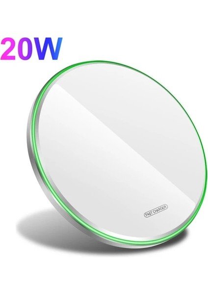 20W Beyaz Fdgao 30W Kablosuz Şarj Aleti Pedi iPhone 14 13 12 Pro 11 Xs Xr x 8 Indüksiyon Hızlı Şarj Standı Istasyonu Samsung S21 S20 S10 (Yurt Dışından)