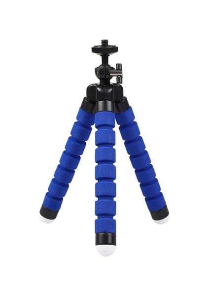 Mavi Tripod Tripod Braketi Cep Telefonu Tutucu Cep Telefonu Kamera Selfie Standı Monopod Kamera Montaj Desteği iPhone Için Fotoğraf Uzaktan Kumanda (Yurt Dışından)