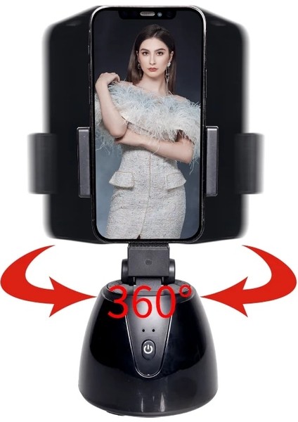 Turuncu 360 Otomatik Yüz Takip Kamera Gimbal Sabitleyici Selfie Sopa Akıllı Çekim Tripod Nesne Takip Tutucu Cep Telefonu Canlı (Yurt Dışından) modelleri