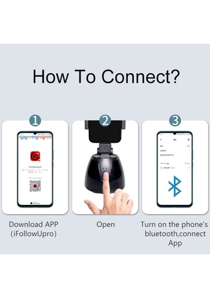 Turuncu 360 Otomatik Yüz Takip Kamera Gimbal Sabitleyici Selfie Sopa Akıllı Çekim Tripod Nesne Takip Tutucu Cep Telefonu Canlı (Yurt Dışından) indirimleri