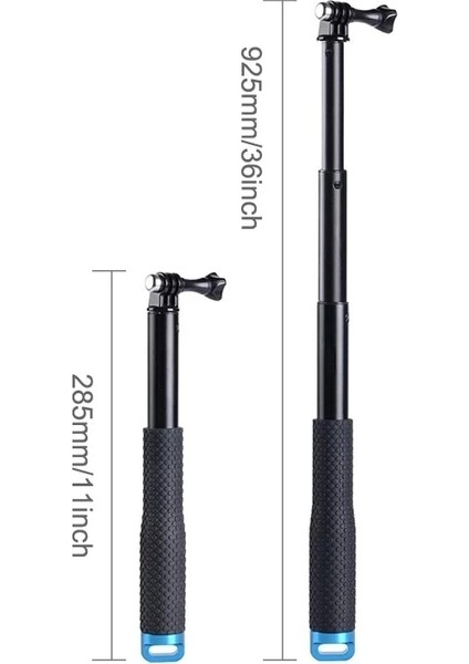 36 Inç Yeşil 36/19 Inç Alüminyum Selfie Çubukları Kendinden El Kutup Monopod INSTA360 X3 One Rs R Gopro Hero 11 10 9 Xiaomi Kamera Aksesuarı (Yurt Dışından) fırsatları