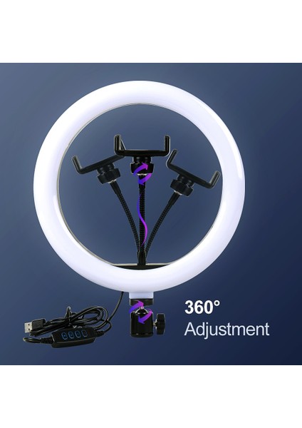 6 Inç Kısılabilir LED Selfie Halka Dolgu Işığı Telefon Kamera LED Halka Lamba Makyaj Video Için Tripod ile Canlı Aro De Luz Para Hacer Tik Tok (Yurt Dışından) modelleri