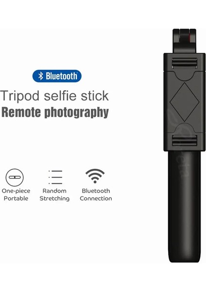 Siyah Yeni Selfie Sopa Monopod Tripod Mobil Huawei Xiaomi IPhone Cep Telefonu Akıllı Telefon Için Kablosuz Bluetooth Uzaktan ile (Yurt Dışından)