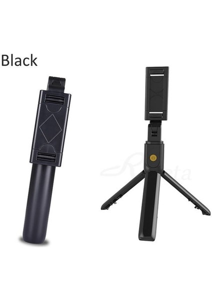 Siyah Belk 3 In 1 Kablosuz Bluetooth Selfie Sopa Deklanşör ile Uzaktan Tripod Telefon Monopod iPhone Huawei Samsung Xiaomi (Yurt Dışından)