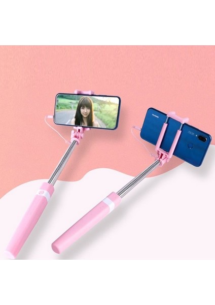 Type-C Arayüzü Uzatılabilir Monopod Anahtar Selfie Çubuğu IPhone 11 12 Plus Için Taşınabilir Elde Taşınabilir Samsung Huawei Sony Lg Xiaomi Oppo Katlanabilir (Yurt Dışından)