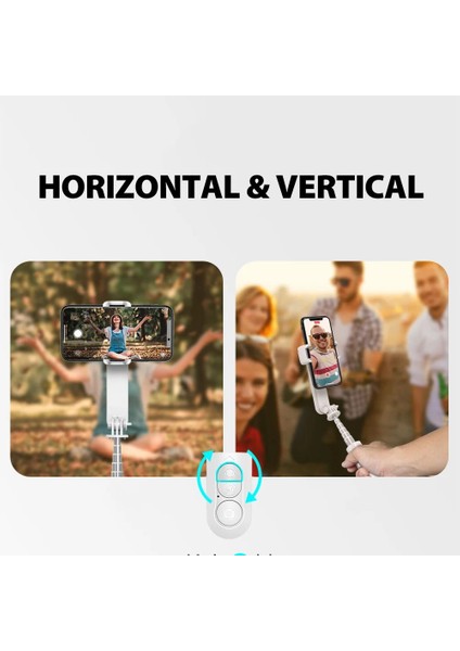 Beyaz Yeni L09 Gimbal Sabitleyici Selfie Çubuk Tripod Dolgu Işığı ile Bluetooth Uzaktan Cep Telefonu Xiaomi Huaweı Ios Akıllı Telefon (Yurt Dışından) modelleri