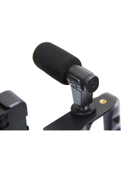 Tek Işık Selfie Çubuk Tripod 4 In 1 Fotoğraf Tripod Standı Seti Geri Çekilebilir Klip Tripod Mikrofon ile Standı Dolgu Işığı Kadın Seyahat Fotoğraf (Yurt Dışından)
