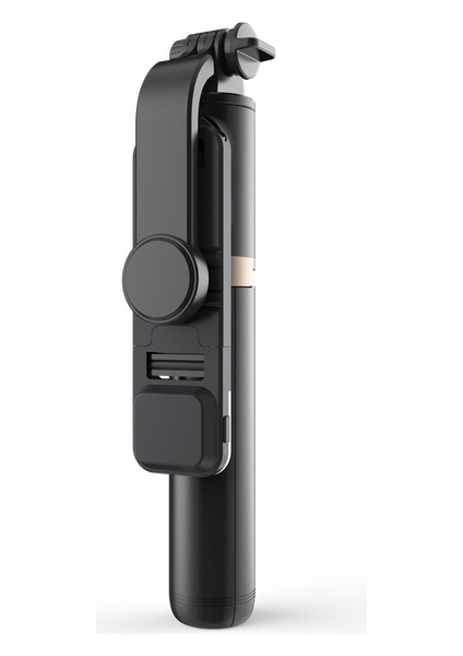 Siyah Q03S Q03S Yeni Kablosuz Bluetooth Selfie Çubuğu Katlanabilir El Monopod LED Işık Uzaktan Deklanşör ile Genişletilebilir Tripod (Yurt Dışından)