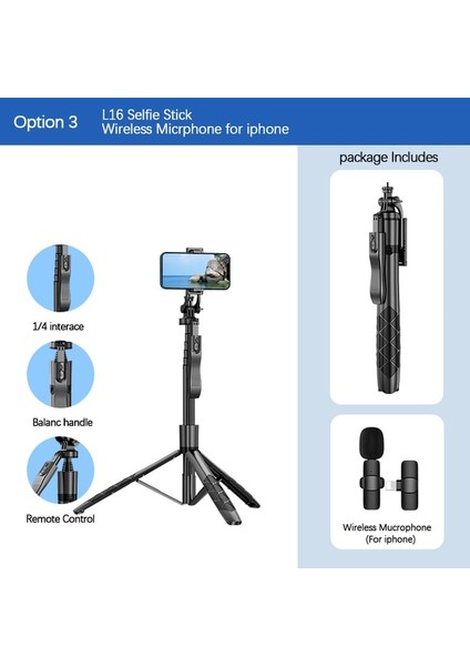 Seçenek 4 Roreta 2023 Yeni Katlanabilir Kablosuz Bluetooth Selfie Sopa Monopod Bluetooth Deklanşör Dolgu Işığı Alüminyum Alaşımlı Tripod (Yurt Dışından)