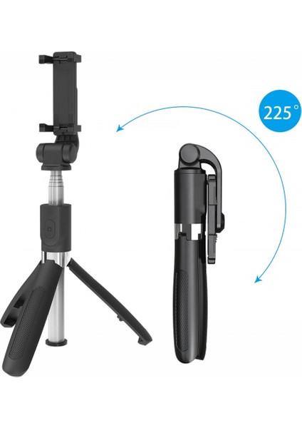 L01S 2022 Sıcak Kablosuz L01S Selfie Sopa El Mini Tripod Seyahat Fotoğraf Canlı Yayın Için Uzaktan Kumanda ile (Yurt Dışından)