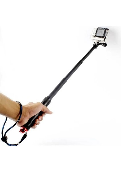 Altın Uzatılabilir Selfie Sopa Gopro Hero Xiaomi Yi Sualtı Monopod Tripod Tutucu Gopro 3 +/4/3/5 SJ4000 Spor Kamera (Yurt Dışından)