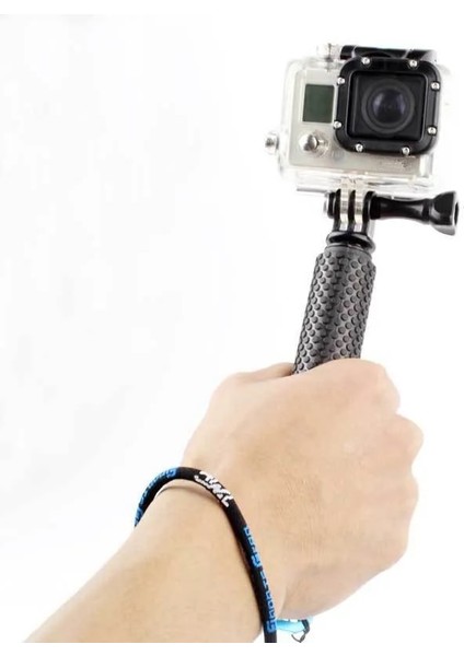 Altın Uzatılabilir Selfie Sopa Gopro Hero Xiaomi Yi Sualtı Monopod Tripod Tutucu Gopro 3 +/4/3/5 SJ4000 Spor Kamera (Yurt Dışından) modelleri