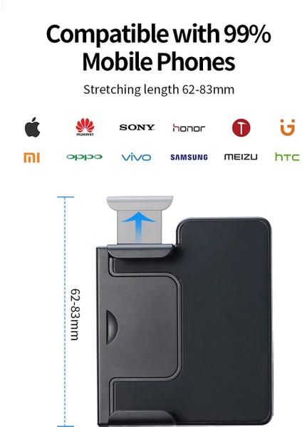 Mavi Ulanzi Capgrip Kablosuz Bluetooth Akıllı Telefon Selfie Güçlendirici Kolu Kavrama Luetooth iPhone Android Için Uzaktan Kumanda Telefon Deklanşör (Yurt Dışından) indirimleri