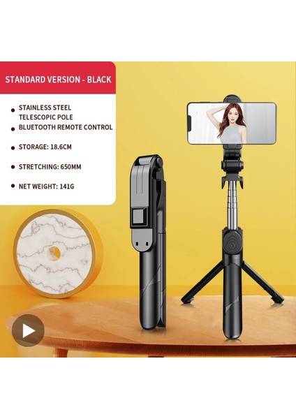 Siyah Işık 100 cm Tripod Selfie Sopa LED Işık ile Telefon Mobil Lamba Hücre Tutucu Akıllı Telefon Standı Teleskopik Monopod Bluetooth Pau Selfy Çubuk (Yurt Dışından) fiyatları