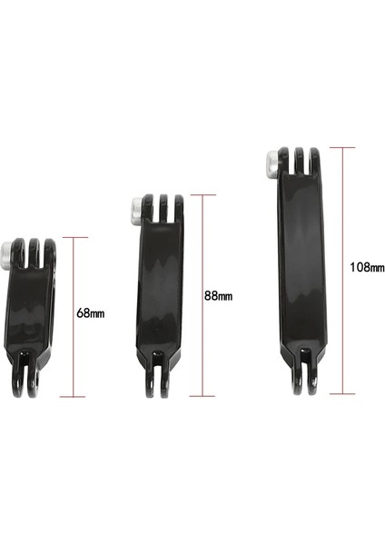 Sadece 3 Adet Kol Selfie Çubuğu Kendinden El Kask Uzatma Direği 3 Yollu Kol Gopro Hero 9 8 7 6 10 Xiaomi Yi 4K Sjcam Go Pro Dji Aksesuarları (Yurt Dışından) indirimleri