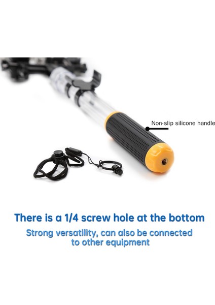 Adaptör Ekleyin Hongdak Su Geçirmez Monopod Kristal Selfie Sopa Teleskopik Şeffaf Dalış Çubuk Telefon Gopro Go Pro Hero 11 10 9 8 7 Sjcam (Yurt Dışından) indirimleri