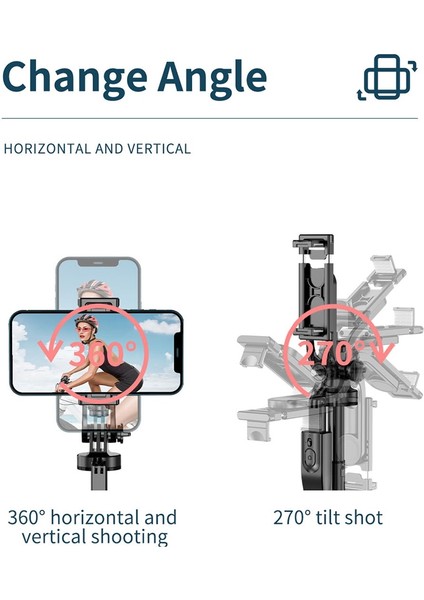 Tek Işık L16 1.53 M Kablosuz Selfie Çubuğu Tripod Gopro Eylem Kamera Akıllı Telefonlar Için Katlanabilir Standı Denge Sabit Çekim Canlı Yayın (Yurt Dışından)