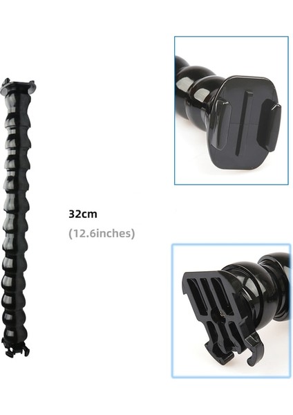 M Esnek Monopod Kutup Selfie Sopa Dalış Uzatma Kolu Gopro Hero Sjcam Yi Djı Osmo Aksiyon Kameraları Için Gooseneck (Yurt Dışından)