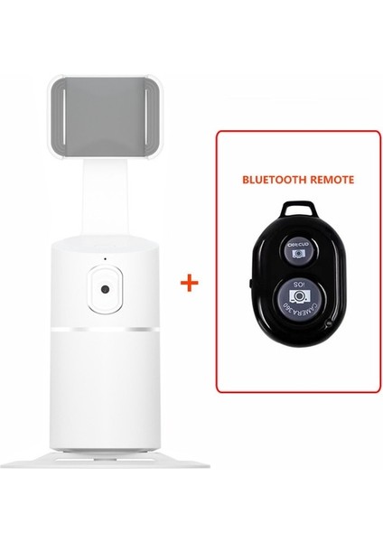 Kırmızı Akıllı Selfie Çubuğu 360° Otomatik Yüz Takip Gimbal Tiktok Fotoğraf Video Için Canlı Kayıt Rotasyon Stabilize Tripod Telefon Tutucu (Yurt Dışından)