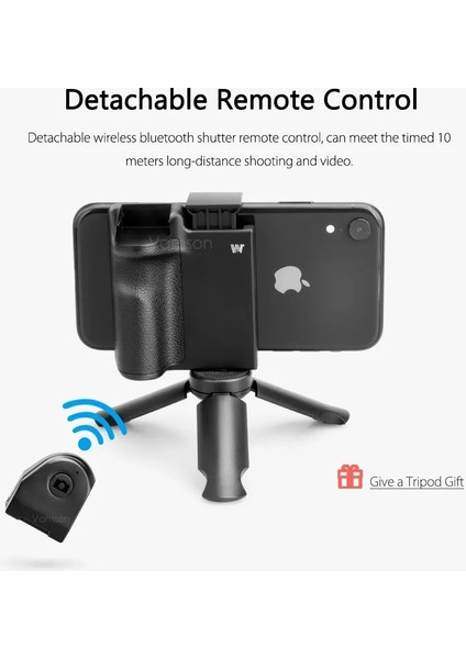 VP437WHITE-A Vamson iphone Kamera Kavrama Kablosuz Bluetooth Uzaktan El Telefonu Deklanşör Selfie Güçlendirici Sabitleyici Kolu Akıllı Telefon Için (Yurt Dışından) fırsatları