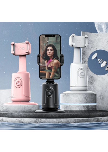 CZZJ02 Wihte Akıllı Çekim Selfie Çubuğu 360 Derece Takip Gimbal Sabitleyici Cep Telefonu Braketi Tiktok Canlı Fotoğrafçılık Için Yüz Takip (Yurt Dışından) fiyatları