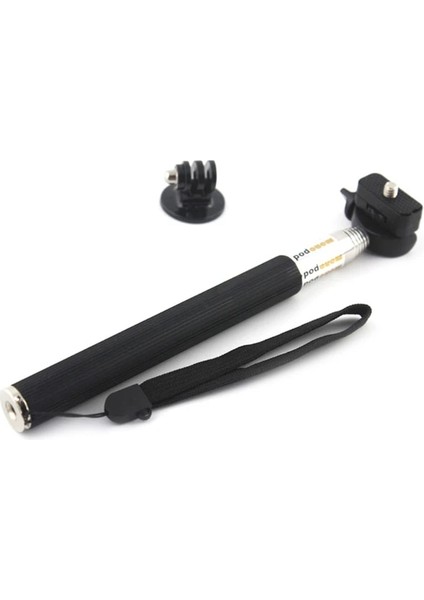 Siyah Ootdty Selfie Kutup Sopa Monopod Tutucu Uzatılabilir El Gopro Hero 3 4 SJ4000 X-48-1 (Yurt Dışından)