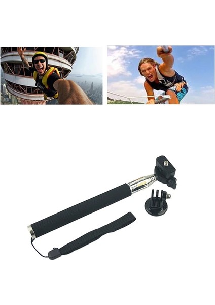Siyah Ootdty Selfie Kutup Sopa Monopod Tutucu Uzatılabilir El Gopro Hero 3 4 SJ4000 X-48-1 (Yurt Dışından) modelleri