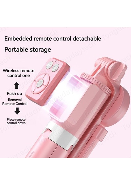 Iki Dolgu Işığı ile Bluetooth Kablosuz Selfie Çubuğu Taşınabilir Halka Doldurma Işığı Katlanır Telefon Standı Iphone Xiaomi Makyaj Video Canlı Işkembe Selfie (Yurt Dışından) fırsatları