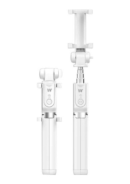 Dolum Işığı Yok 3'ü 1 Arada Mini Kablosuz Bluetooth Selfie Çubuğu Tripodlu LED Dolgu Işığı Uzatılabilir Monopod Iphone'lar Için Samsung Huawei Xiaomi (Yurt Dışından)