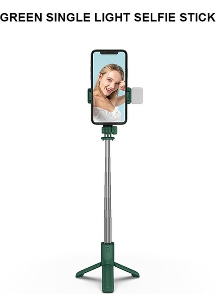 Düzenli A Verison El Katlanabilir Bluetooth Selfie Çubuğu Taşınabilir Çok Fonksiyonlu Tripod Cep Telefonu Selfie Çubuğu Kablosuz Uzaktan Deklanşör (Yurt Dışından)