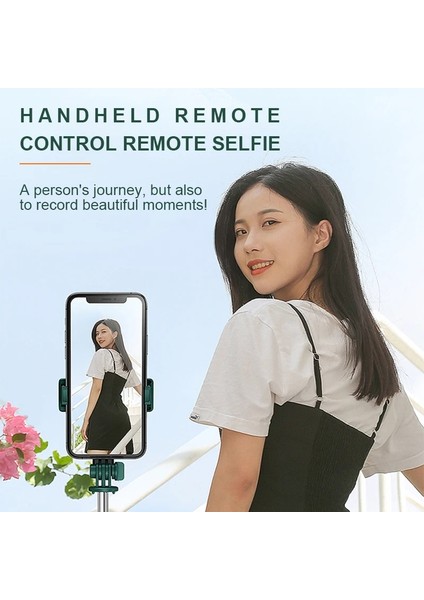 Düzenli A Verison El Katlanabilir Bluetooth Selfie Çubuğu Taşınabilir Çok Fonksiyonlu Tripod Cep Telefonu Selfie Çubuğu Kablosuz Uzaktan Deklanşör (Yurt Dışından)