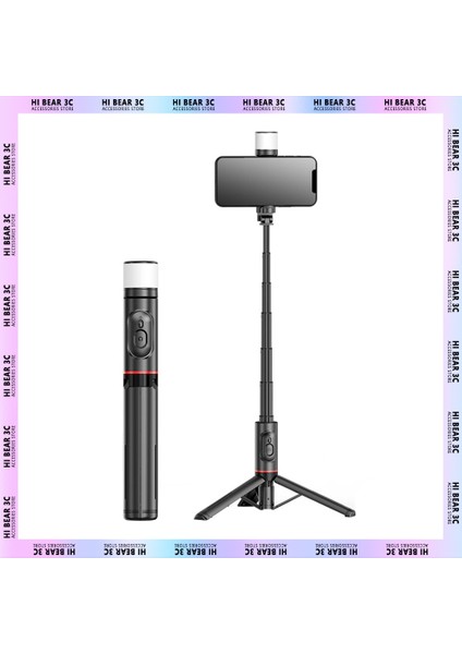 Q12 Siyah Sarsıntı Önleyici Gimbal Selfie Çubuğu Katlanır Tutucu Tripod El Sabitleyici Bluetooth Uzaktan Kumanda Akıllı Telefon Gimbal iPhone Için (Yurt Dışından)
