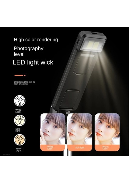 Siyah Roreta 1020MM Taşınabilir Kablosuz Bluetooth Telefon Selfie Sopa Tripod Dolgu Işığı ile Bluetooth Deklanşör iphone Huawei Için (Yurt Dışından)