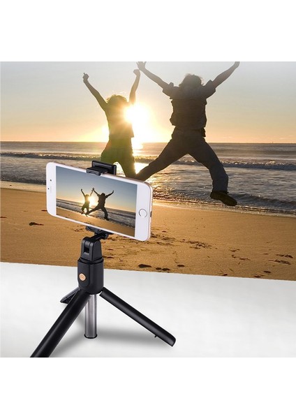 Beyaz Uzatılabilir Kablosuz Selfie Çubukları Monopod Tripod ile Bluetooth Uzaktan Shutter Telefon 3 In 1 Selfie Çubuk Tripod Tüm Telefonlar Için (Yurt Dışından)