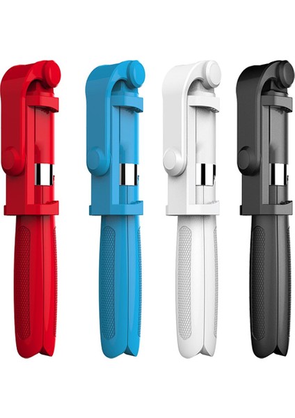 Kırmızı 3 In 1 Bluetooth Selfie Çubuğu Tripod Monopod Xiaomi Redmi Için Huawei iPhone 11 Samsung Akıllı Telefon Telefon Selfiestick Standı Tutucu (Yurt Dışından)