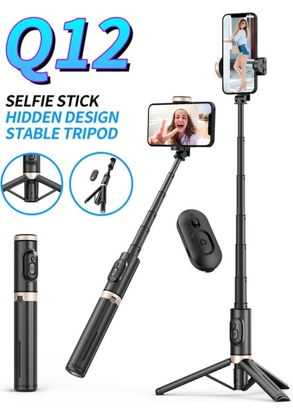 Beyaz Bluetooth Kablosuz El Selfie Sopa Tripod Uzatılabilir Monopod Uzaktan Kumanda ile Huawei iPhone 14 13 Pro Max Xiaomi Telefon Canlı (Yurt Dışından) fiyatları