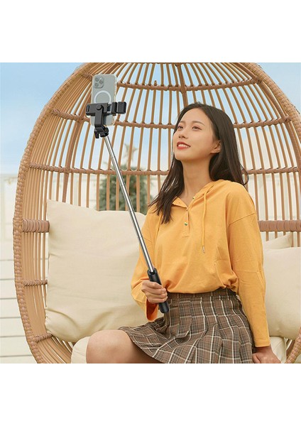 Beyaz Kullanışlı 360 Derece Dönme Uygun Kararlı Yük Taşıma Bluetooth Uyumlu 4.0 Cep Telefonu Tripod Dış Mekan Kaynağı (Yurt Dışından) indirimleri