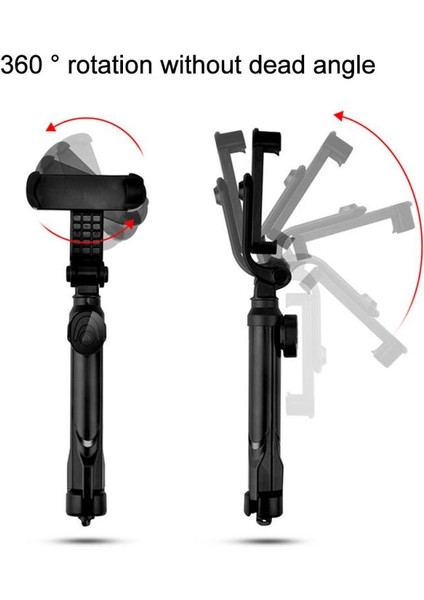 Beyaz Kablosuz Bluetooth Selfie Çubuk Tripod iPhone Huawei Samsung Android Mobil Monopod Selfie Çubuk Deklanşör Için Uzaktan Kumanda ile (Yurt Dışından)