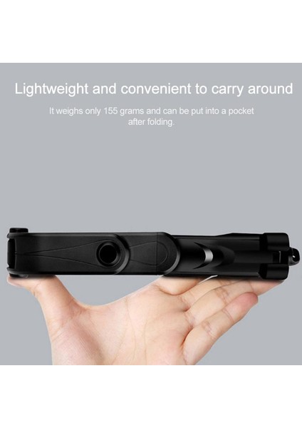 Beyaz Kablosuz Bluetooth Selfie Çubuk Tripod iPhone Huawei Samsung Android Mobil Monopod Selfie Çubuk Deklanşör Için Uzaktan Kumanda ile (Yurt Dışından)