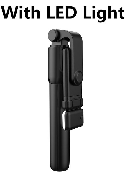 Hafif Katlanabilir Mini Selfie Çubuğu Tripodu ile Ios Android Için Dolgu Işığı ile Kablosuz Bluetooth Uzaktan Kumandalı Bluetooth Deklanşör (Yurt Dışından)