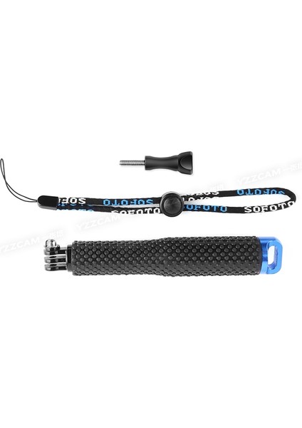 47 cm Kısa Yeşil Selfie Çubukları Kendinden El Uzatılabilir Kutup Monopod Sopa + Telefon Tutucu Go Pro Hero 10 9 8 7 6 5 Xiaomi YI4K Sjcam SJ5000 (Yurt Dışından)