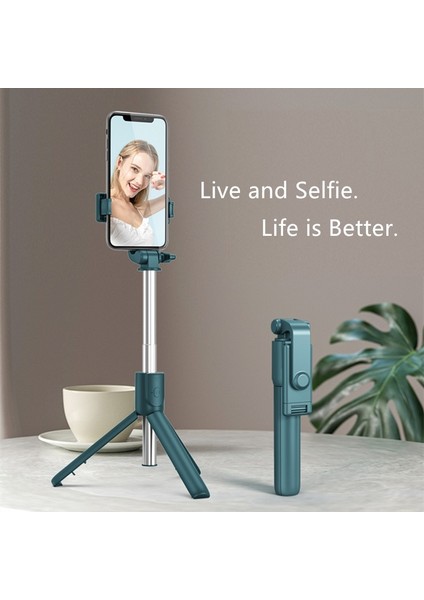 Siyah Cep Telefonu Için Kablosuz Bluetooth Xiaomi Huawei iphone Ios Android Sabitleyici Cep Telefonuselfie Sopa Tripod ile (Yurt Dışından) indirimleri