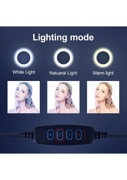 10 Inç Kısılabilir LED Selfie Halka Dolgu Işığı Telefon Kamera LED Halka Lamba Makyaj Video Için Tripod ile Canlı Aro De Luz Para Hacer Tik Tok (Yurt Dışından) fırsatları