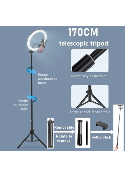 10 Inç Kısılabilir LED Selfie Halka Dolgu Işığı Telefon Kamera LED Halka Lamba Makyaj Video Için Tripod ile Canlı Aro De Luz Para Hacer Tik Tok (Yurt Dışından) indirimleri