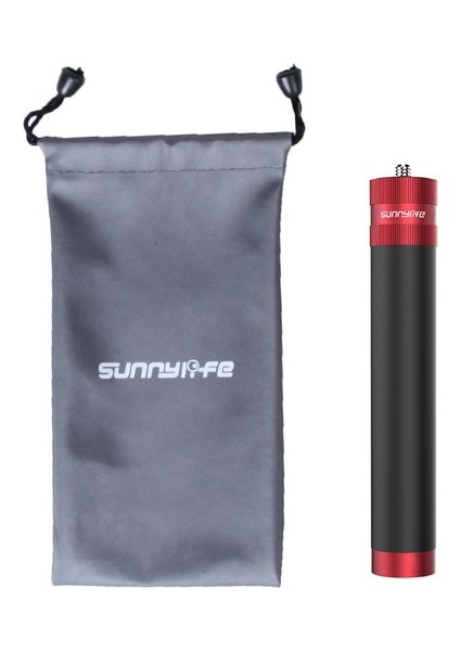 Aksiyon Kamerası Için Titanyum Uzatma Özçekim Çubuğu Alüminyum Alaşımlı Uzatılabilir Monopod Ipli Çanta El Kavrama Hafif DJA88 (Yurt Dışından)