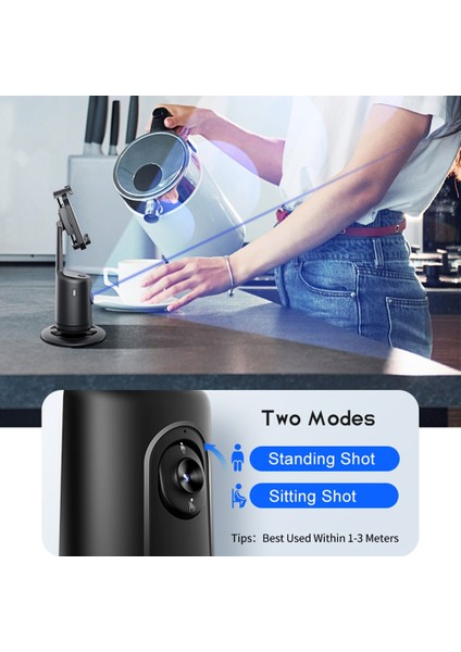 P01-BLACK Aı Akıllı Otomatik Yüz Takip Gimbal Sabitleyici Masaüstü El Gimbal Selfie Çubuk Tripod Telefon Standı Tutucu Akıllı Telefon Için Yeni (Yurt Dışından) indirimleri