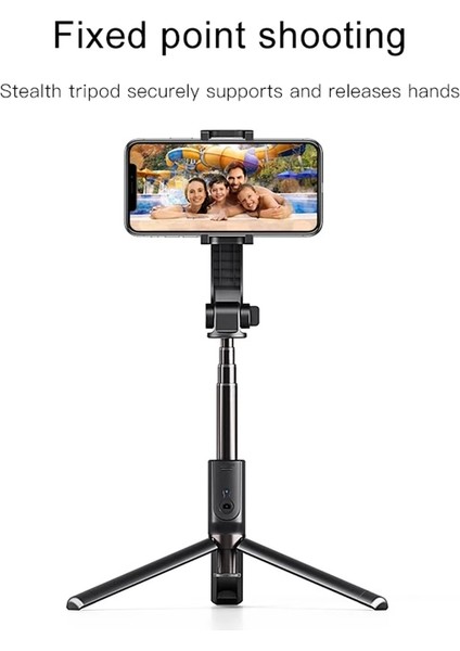 Beyaz Akıllı Telefon Selfie Sopa Kablosuz Bluetooth Kontrolü iPhone Xiaomi Için Ölçeklenebilir Mobil Tripod Otomatik Dengeli Gimbal Sabitleyici (Yurt Dışından) modelleri