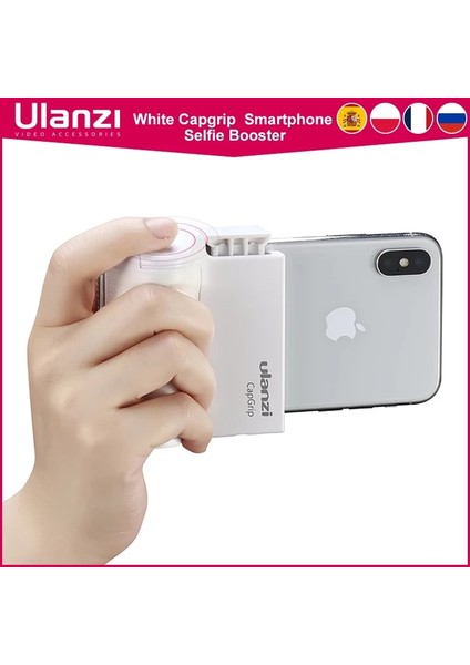 Beyaz Kiti Akıllı Telefon Selfie Güçlendirici Kolu Kavrama Bluetooth Fotoğraf Sabitleyici Tutucu Deklanşör 1/4 Vidalı Telefon Standı (Yurt Dışından) indirimleri