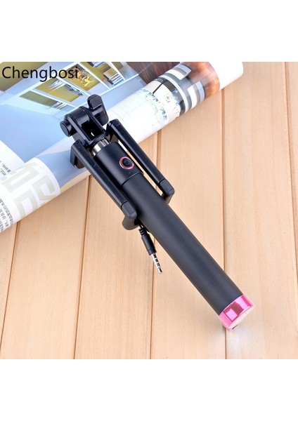 Mavi Kablolu El Evrensel Monopod Uzatılabilir Selfie Sopa Zamanlayıcı Mini Taşınabilir IPhone Sumsung Xiaomi Akıllı Telefonlar Için (Yurt Dışından) fiyatları